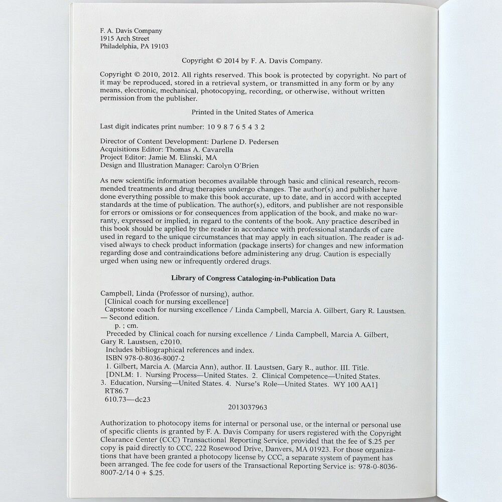 DavisPlus Capstone Coach for Nursing Excellence 2nd Edition Study Guide PB 2014 - Picture 4 of 6
